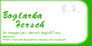 boglarka hersch business card